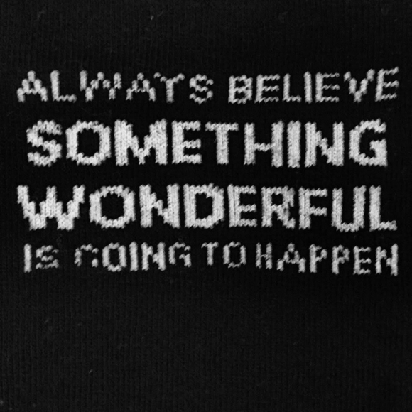LOS ANGELES TRADING CO. | Always Believe Something Wonderful Socks - Picture 2 of 10